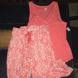 Coral Pajama Set (never worn!)